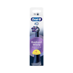 Image 2 for Oral-B iO Series Radiant White Black, Original Brush Heads for Teeth Whitening, 4