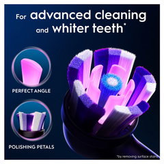 Image 4 for Oral-B iO Series Radiant White Black, Original Brush Heads for Teeth Whitening, 4