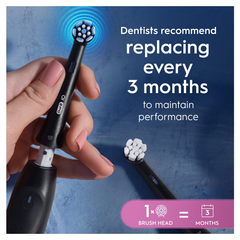 Image 5 for Oral-B iO Series Gentle Care Black, Original Brush Heads, for Sensitive Gums, 4