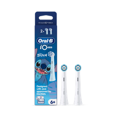 Image 1 for Oral-B iO Kids 6+ Disney Stitch Electric Toothbrush Head, Gentle on wobbly teeth & gums, 2