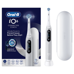 Image 2 for Oral-B iO 6 Electric Toothbrush, Grey, 1 Brush Head, Premium Travel Case