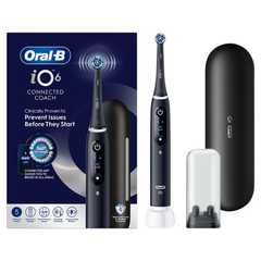 Image 2 for Oral-B iO 6 Electric Toothbrush, Black, 1 Brush Head, Premium Travel Case