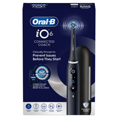Image 3 for Oral-B iO 6 Electric Toothbrush, Black, 1 Brush Head, Premium Travel Case
