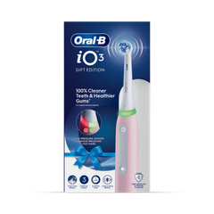 Image 1 for Oral-B iO 3 Electric Toothbrush, Pink, 1 Brush Head, Travel Case