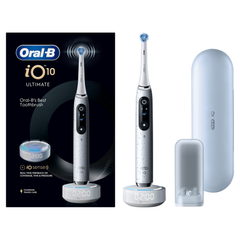 Image 2 for Oral-B iO 10 Electric Toothbrush, White, 1 Brush Head, Charging Travel Case