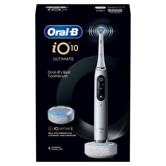 Image 3 for Oral-B iO 10 Electric Toothbrush, White, 1 Brush Head, Charging Travel Case