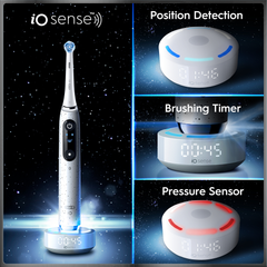 Image 4 for Oral-B iO 10 Electric Toothbrush, White, 1 Brush Head, Charging Travel Case