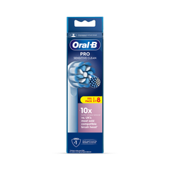 Image 1 for Oral-B Pro Sensitive Clean Toothbrush Heads with X Filament, 8 Counts