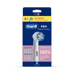 Image 1 for Oral-B Pro Sensitive Clean Toothbrush Heads, 8 Counts