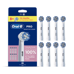 Image 2 for Oral-B Pro Sensitive Clean Toothbrush Heads, 8 Counts