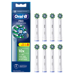 Image 2 for Oral-B Pro Cross Action Toothbrush Heads with X Filament, 8 Counts