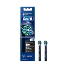 Image 1 for Oral-B Pro Cross Action Black Toothbrush Heads, 2 Counts