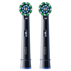 Image 3 for Oral-B Pro Cross Action Black Toothbrush Heads, 2 Counts