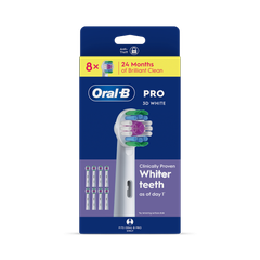 Image 2 for Oral-B Pro 3D White Toothbrush Heads, 8 Counts