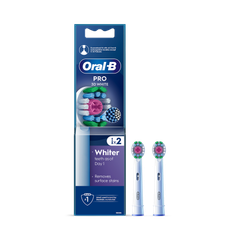 Image 1 for Oral-B Pro 3D White Toothbrush Heads, 2 Counts