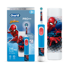 Image 1 for Oral-B Pro Kids Electric Toothbrush, 1 Handle Marvel Spider-Man, 1 Toothbrush Head, 1 Travel Case