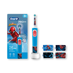Image 2 for Oral-B Pro Kids Spider-Man Electric Toothbrush Designed By Braun
