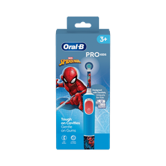 Image 3 for Oral-B Pro Kids Spider-Man Electric Toothbrush Designed By Braun