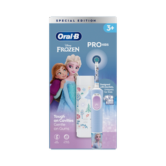 Image 2 for Oral-B Pro Kids Electric Toothbrush, 1 Handle Disney Frozen, 1 Toothbrush Head, 1 Travel Case