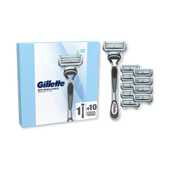 Image 2 for SkinGuard Sensitive  Men’s Razor, 1 Handle, 10 Blade Refills