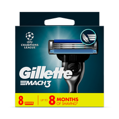 Image 1 for Mach3 Razor Refills for Men, 8 Razor Blade Refills