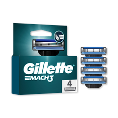 Image 2 for Mach3 Razor Refills for Men, 4 Razor Blade Refills