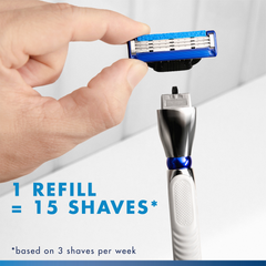 Image 3 for Mach3 Turbo Razor Refills for Men, 8 Razor Blade Refills
