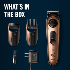 Image 4 for King C. Gillette Men's Beard Trimmer PRO Gift Set With Precision Wheel, Wash and Balm