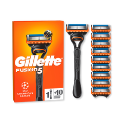 Image 2 for Fusion5 Razor for Men, 1 Gillette Razor, 10 Blade Refills