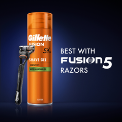 Image 5 for Fusion Shave Gel with Almond Oil, For Sensitive Skin, 200ml
