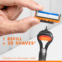 Image 3 for Fusion5 Razor Refills For Men, 11 Razor Blade Refills