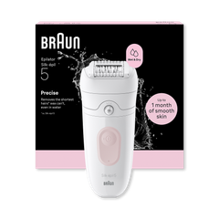 Image 2 for Braun Silk·épil 5, Wet & Dry Epilator, Easy Hair Removal, Lasting Smooth Skin, 5-000, Flamingo Pink