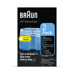 Image 1 for Braun 3in1 ShaverCare SmartCare Center Refill Cartridges, Hygienic Cleaning, 2 Pack