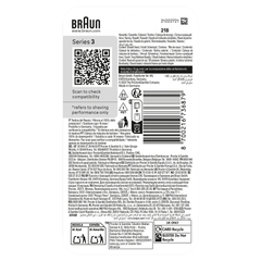 Image 2 for Braun Series 3 Electric Shaver ORIGINAL Replacement Head, 21B