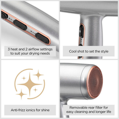 Image 2 for BaByliss Cosmos Lightweight Powerful 2100W Ionic Hair Dryer