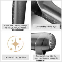 Image 3 for BaByliss D6200DU Titanium Shine Hair Dryer