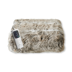 Image 2 for Hygge Days Luxury Faux Fur Warming Throw - Alaskan Husky Print