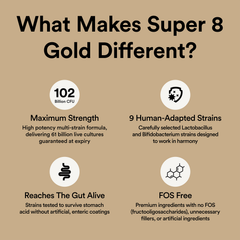 Image 5 for Super 8 Gold - Super High Strength Probiotics - 30's