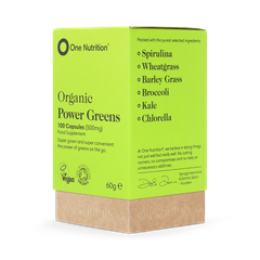 Image 2 for Organic Power Greens 500mg - 100 Vegecaps
