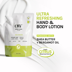 Image 3 for Bergamot Hand and Body Lotion 500ml Refill Pouch
