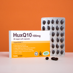 Image 3 for HuxQ10 100mg CoEnzyme Q10 30 vegan soft capsules