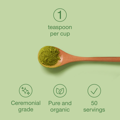 Image 5 for Organic Matcha Green Tea Powder Ceremonial Grade 50g