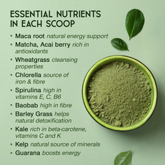 Image 4 for Organic Super Greens Powder 12 Super Food Blend 200g