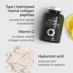 Image 3 for Marine Collagen with Hyaluronic Acid & Vitamin C 2200mg 120 Capsules