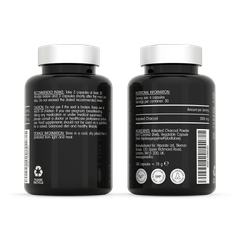 Image 2 for Activated Charcoal 2000mg from Coconut Shells 180 Capsules