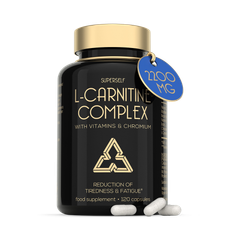 Image 1 for L-Carnitine 2200mg with Vitamins D & B Complex 120 Capsules