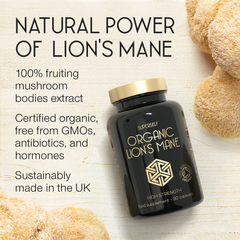 Image 3 for Organic Lion's Mane Mushroom 30 Capsules