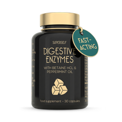 Image 1 for 7 Digestive Enzymes with Betaine HCL & Peppermint Oil 30 Capsules