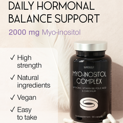 Image 2 for Myo-Inositol Complex 2000mg with Zinc, Folic Acid, Vitamin B6 & Chromium 90 Vegan Capsules