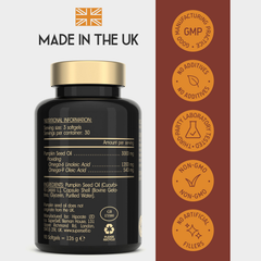 Image 4 for Pumpkin Seed Oil 3000mg Cold Pressed 90 Softgels